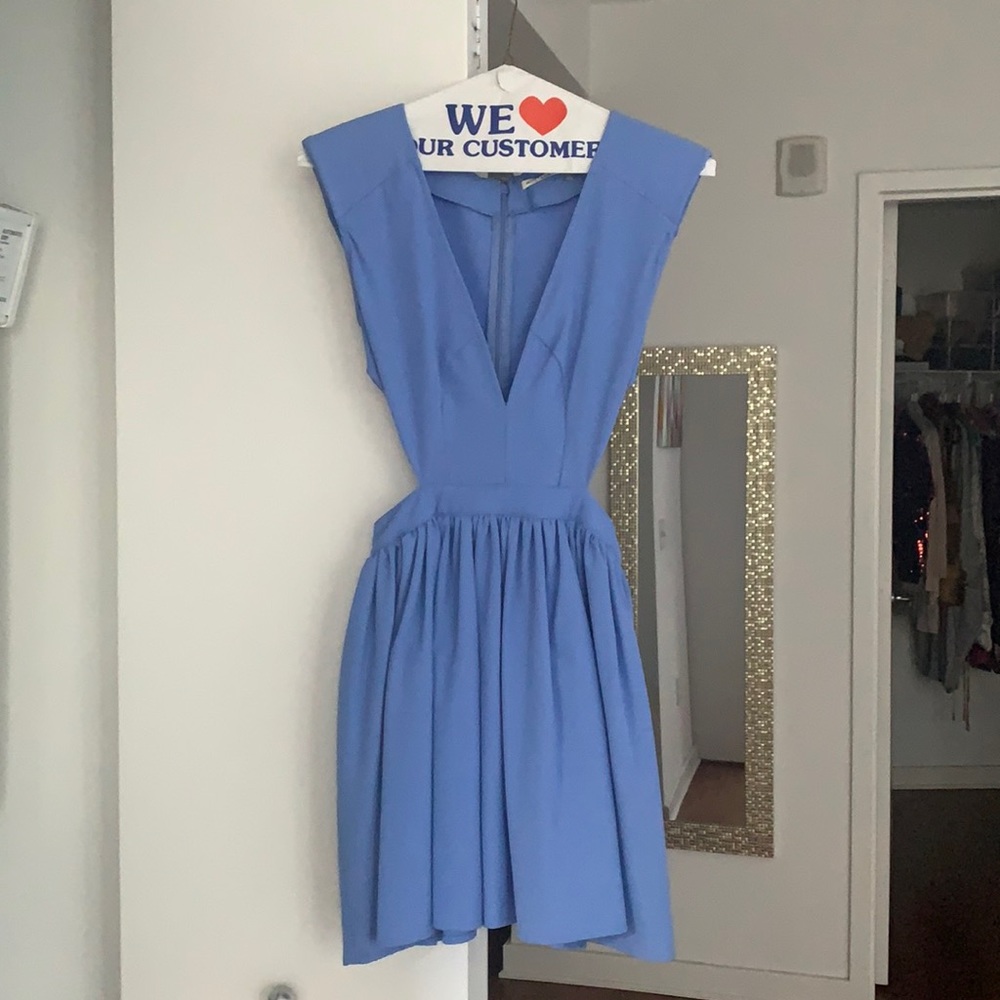 Mustard Seed V Neck Dress with Side Cut Outs